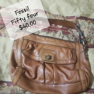 Fossil Fifty-Four edition leather handbag